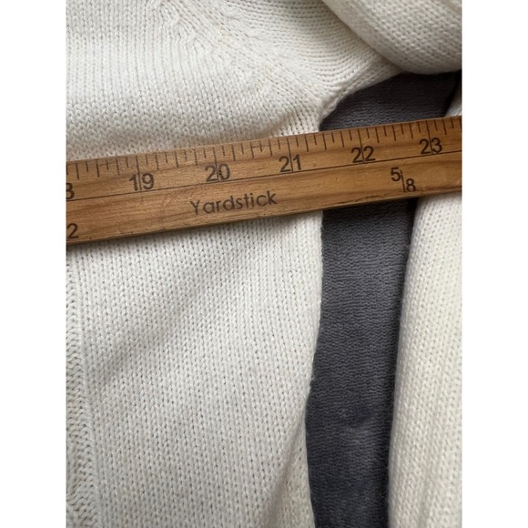 Sara Morgan Sweater Dress Womens Medium Cream Cable Knit Long Sleeve G21 Ivory - Picture 4 of 8